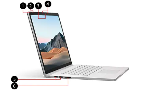 لپ تاپ استوک مایکروسافت سورفیس بوک 3 (Microsoft Surface Book 3 -> (Core i7 1065G7-16GB Ram–256GB NVMe-4GB GTX1650