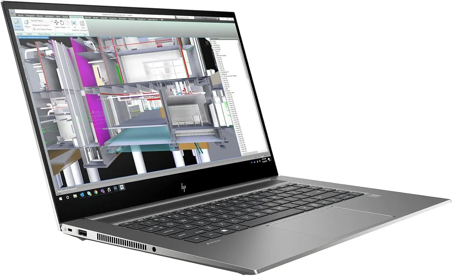 لپ تاپ استوک اچ پی HP Z Book Studio G7 -> i7 10750H ,Ram 32GB, SSD 512GB, Nvidia 4GB Quadro T1000, 15.6 Inch