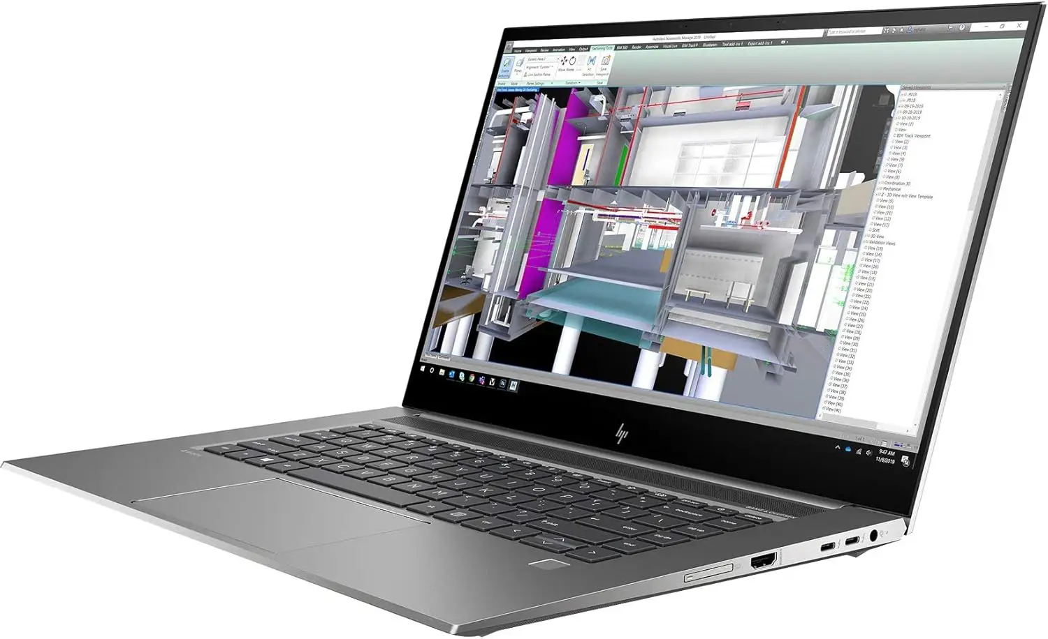 لپ تاپ استوک اچ پی HP Z Book Studio G7 -> i7 10750H ,Ram 32GB, SSD 512GB, Nvidia 4GB Quadro T1000, 15.6 Inch